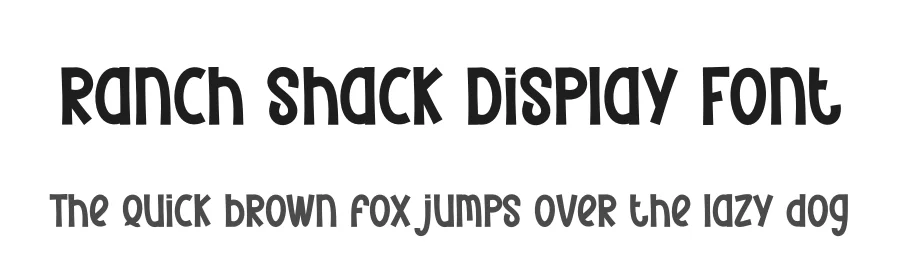 Ranch Shack Display Font by creativeletter — Display Font