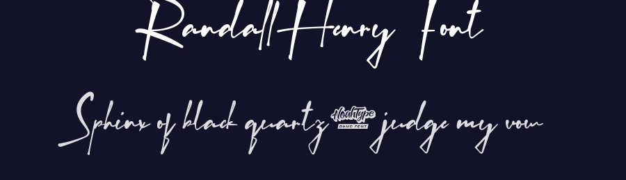 Randall Henry Font by noahtype — Script Handwritten Font — thumbnail 2
