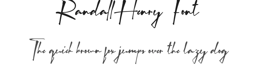Randall Henry Font by noahtype — Script Handwritten Font