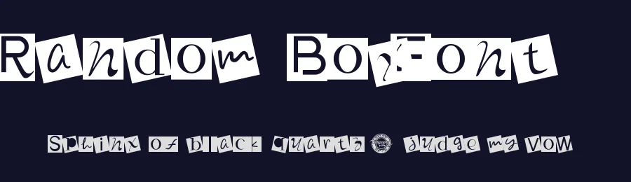 Random Box Font by CalligraphyFonts.net — Decorative Font — thumbnail 2