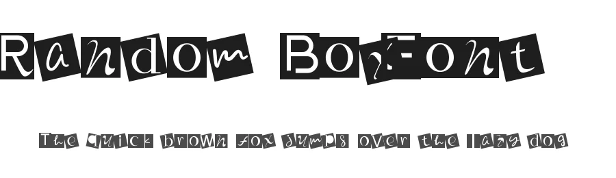 Random Box Font by CalligraphyFonts.net — Decorative Font