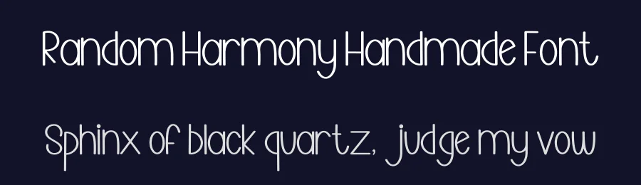 Random Harmony Handmade Font by freshtypeink — Display Font — thumbnail 2
