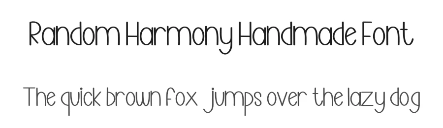 Random Harmony Handmade Font by freshtypeink — Display Font