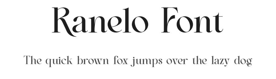 Ranelo Font by ErmediaStudio — Serif Font