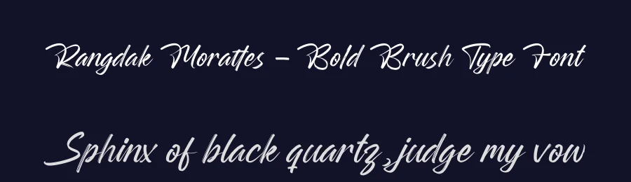 Rangdak Morattes – Bold Brush Type Font by letterenastudios — Script Handwritten Font — thumbnail 2