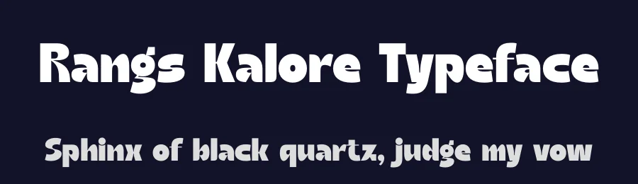 Rangs Kalore Typeface by timelesstype.co — Display Font — thumbnail 2