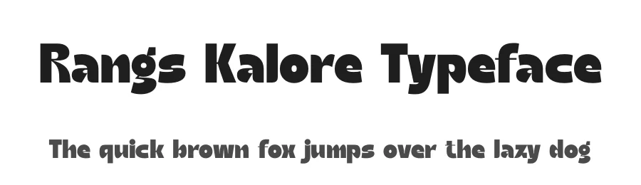 Rangs Kalore Typeface by timelesstype.co — Display Font