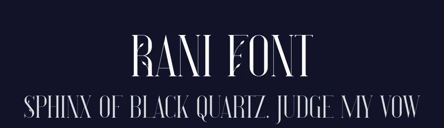 Rani Font by vpcreativeshop — Display Font — thumbnail 2