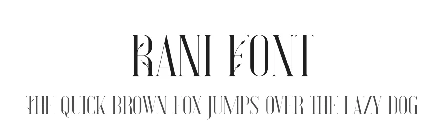Rani Font by vpcreativeshop — Display Font