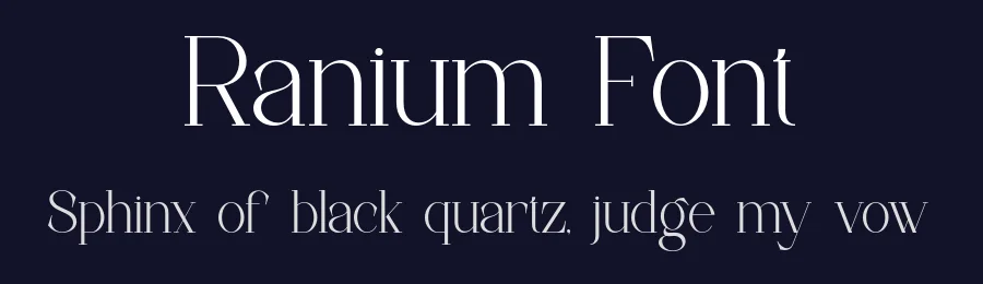 Ranium Font by ErmediaStudio — Serif Font — thumbnail 2