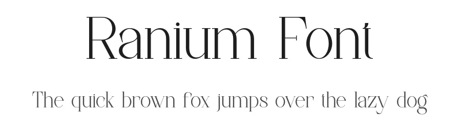 Ranium Font by ErmediaStudio — Serif Font