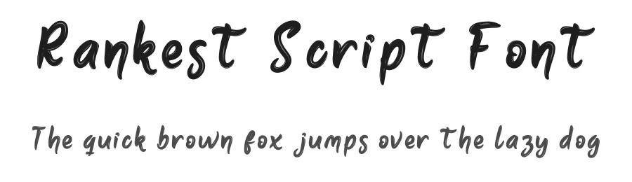 Rankest Script Font by productype — Script Handwritten Font