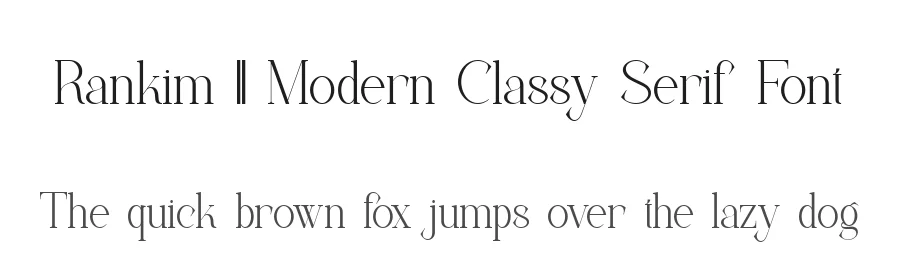 Rankim || Modern Classy Serif Font by ErmediaStudio — Display Font