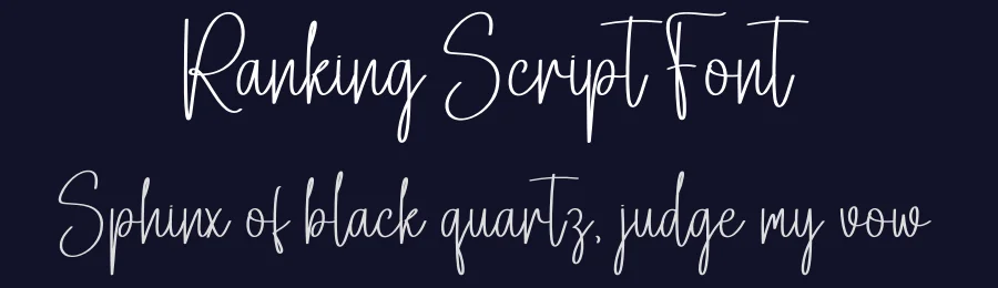 Ranking Script Font by creativeletter — Script Handwritten Font — thumbnail 2