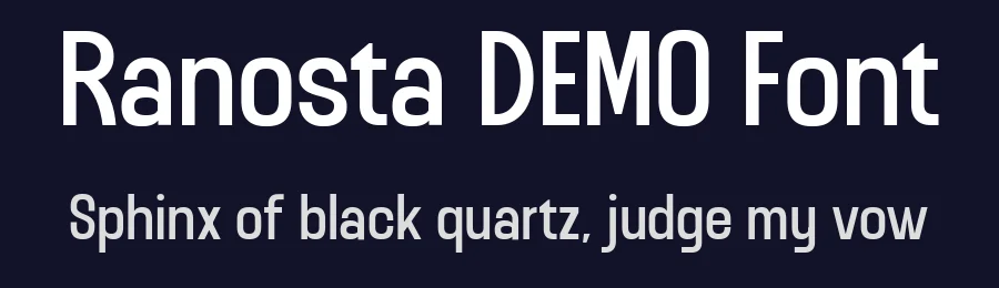 Ranosta DEMO Font by Ragamkata — Display Font — thumbnail 2