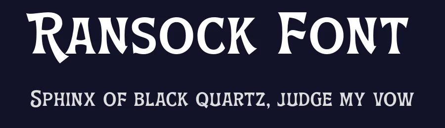 Ransock Font by Letterhend Studio — Display Font — thumbnail 2