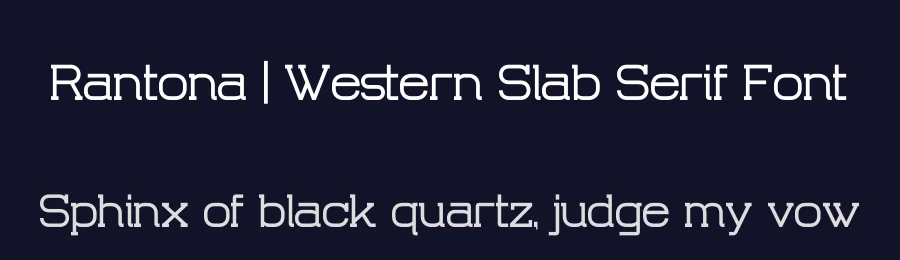 Rantona | Western Slab Serif Font by Gracetypestudio — Slab Serif Font — thumbnail 2