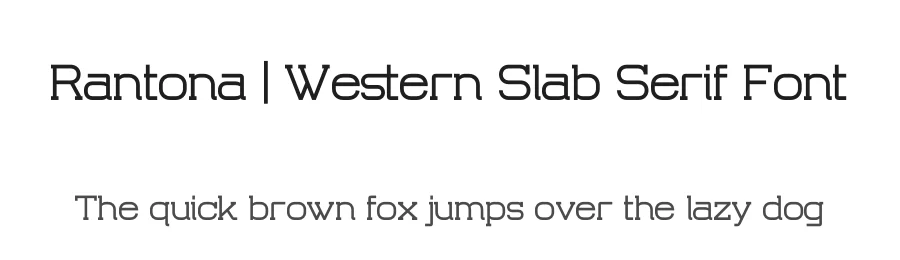 Rantona | Western Slab Serif Font by Gracetypestudio — Slab Serif Font