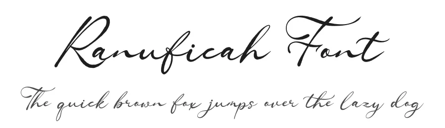 Ranuficah Font by Denustudios — Script Handwritten Font