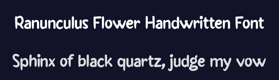 Ranunculus Flower Handwritten Font by andikastudio — Script Handwritten Font — thumbnail 2