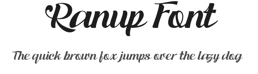Ranup Font by afkaristudio — Script Handwritten Font