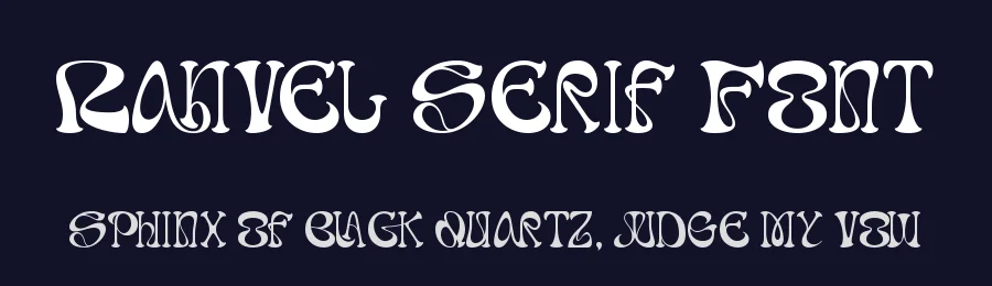 Ranvel Serif Font by letterara — Display Font — thumbnail 2