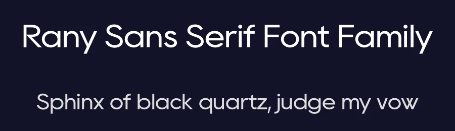 Rany Sans Serif Font Family by Ran Mingwei — Sans Serif Font — thumbnail 2