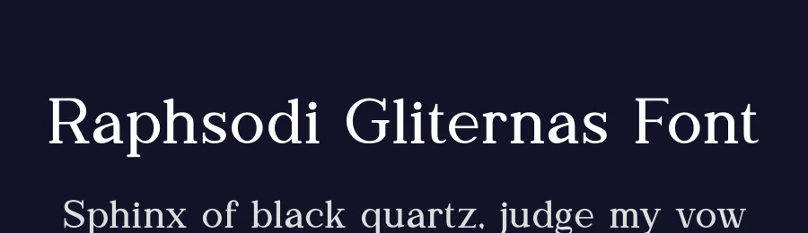Raphsodi Gliternas Font by SlideShoot — Serif Font — thumbnail 2