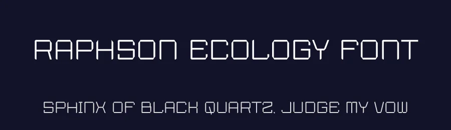 Raphson Ecology Font by SlideShoot — Decorative Font — thumbnail 2