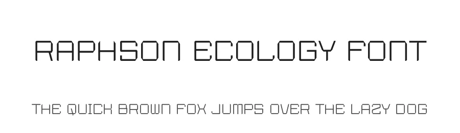 Raphson Ecology Font by SlideShoot — Decorative Font