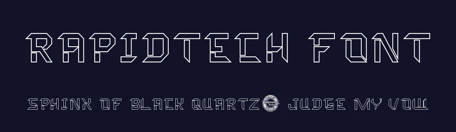 Rapidtech Font by CalligraphyFonts.net — Display Font — thumbnail 2