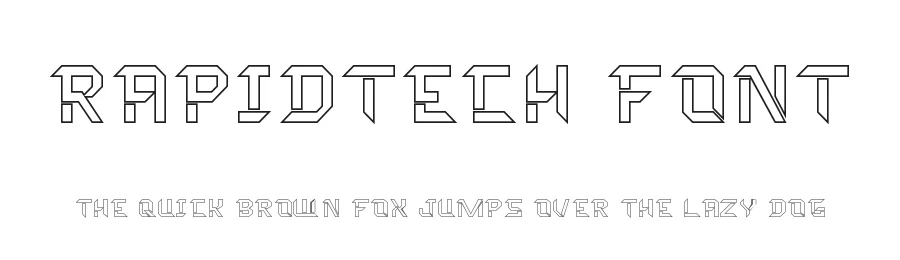 Rapidtech Font by CalligraphyFonts.net — Display Font