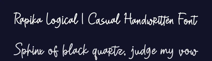Rapika Logical | Casual Handwritten Font by Gracetypestudio — Script Handwritten Font — thumbnail 2