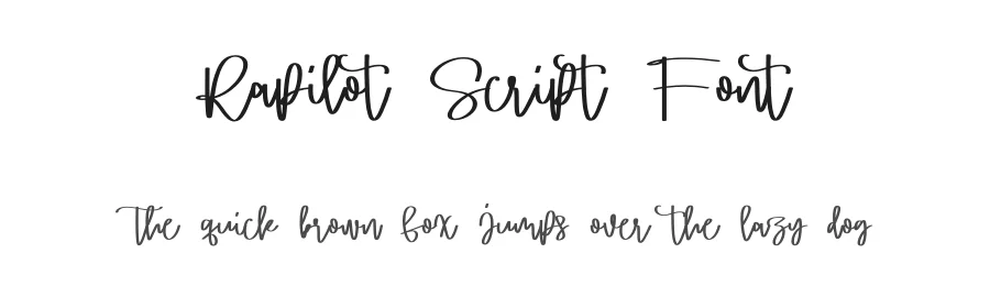 Rapilot Script Font by jadatype — Script Handwritten Font