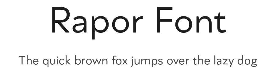 Rapor Font by Hurufatfont — Sans Serif Font