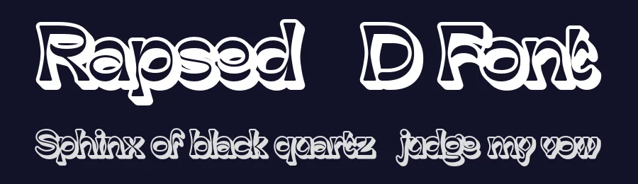Rapsed 3D Font by craftsupplyco — Sans Serif Font — thumbnail 2