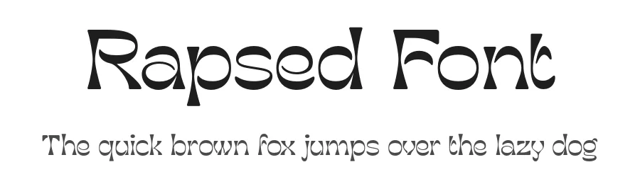 Rapsed Font by craftsupplyco — Display Font