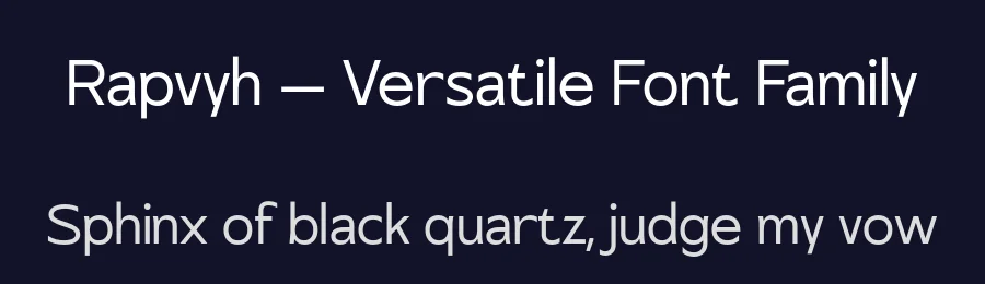 Rapvyh – Versatile Font Family by Objectype Studio — Sans Serif Font — thumbnail 2