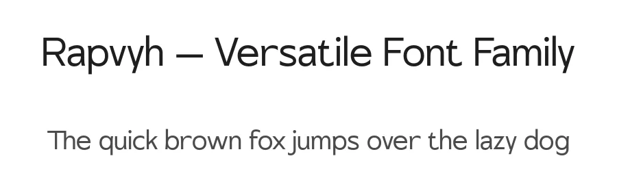 Rapvyh – Versatile Font Family by Objectype Studio — Sans Serif Font