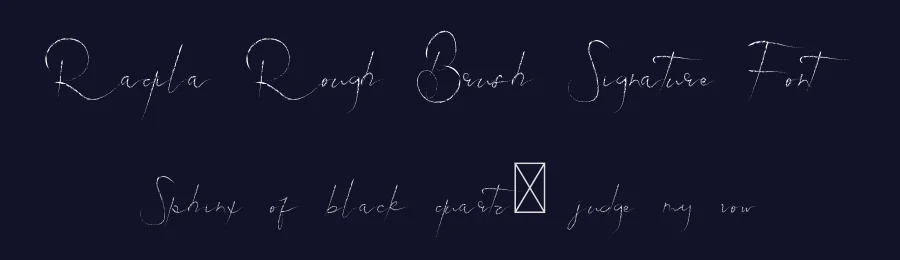 Raqila Rough Brush Signature Font by edricstudio — Script Handwritten Font — thumbnail 2