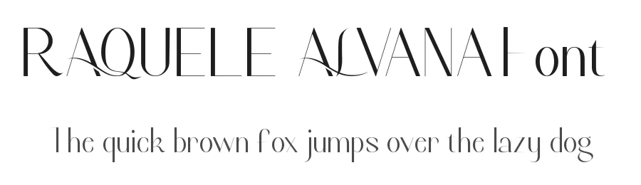 Raquele Alvana Font by nihstudio — Display Font