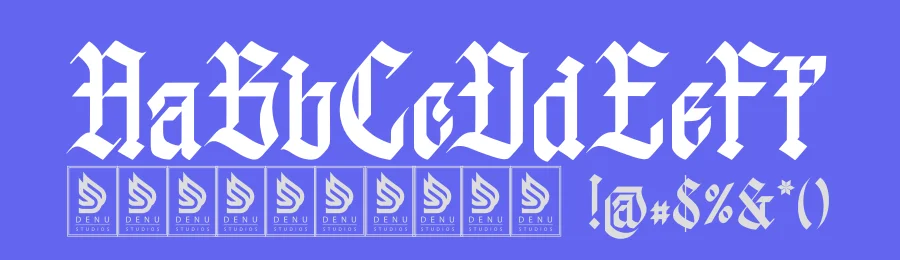 Raquens | Blackletter Display Font by Denustudios — Blackletter Font — thumbnail 3