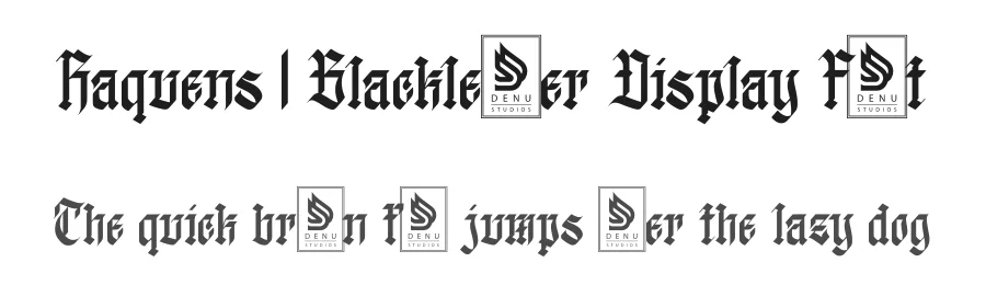 Raquens | Blackletter Display Font by Denustudios — Blackletter Font