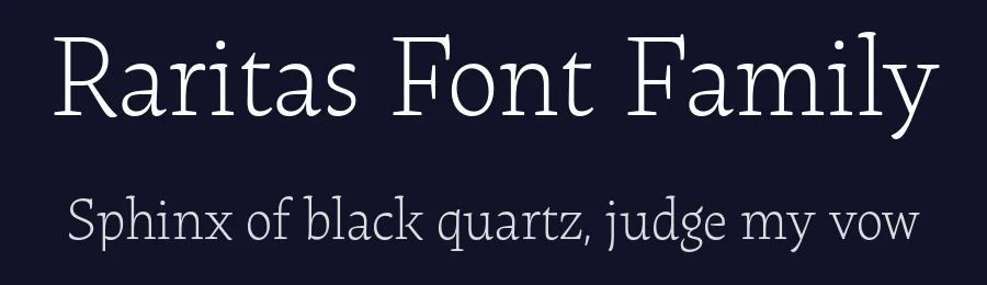 Raritas Font Family by Dada Studio — Serif Font — thumbnail 2