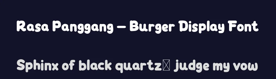 Rasa Panggang – Burger Display Font by productype — Display Font — thumbnail 2