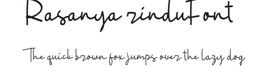 Rasanya Rindu Font by nihstudio — Script Handwritten Font