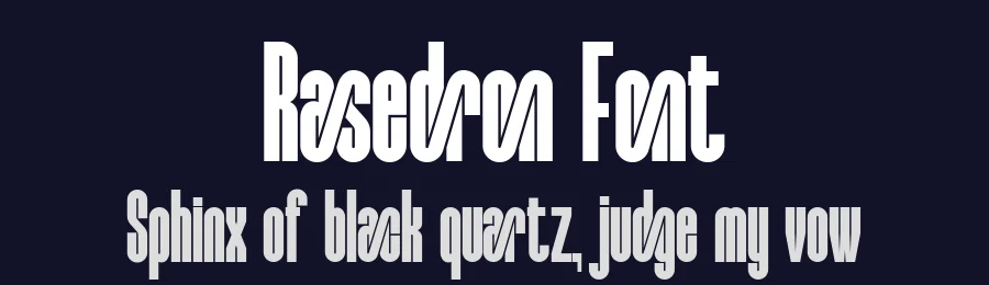 Rasedron Font by Sealoung — Display Font — thumbnail 2