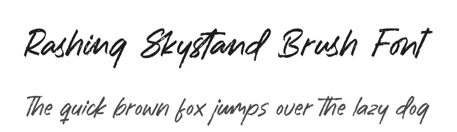 Rashing Skystand Brush Font by letterenastudios — Script Handwritten Font