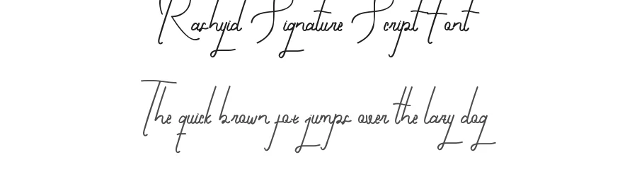 Rashyid Signature Script Font by edricstudio — Script Handwritten Font