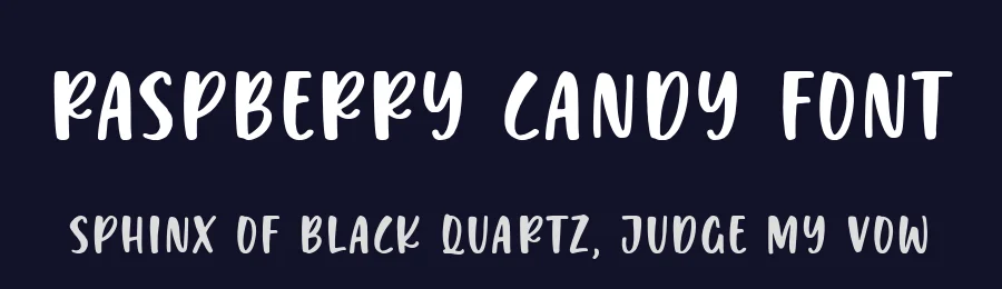 Raspberry Candy Font by balpirick — Display Font — thumbnail 2